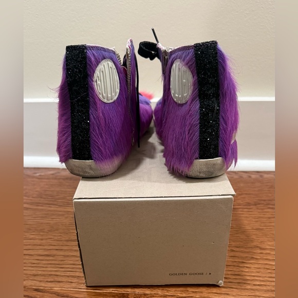 Golden Goose Women’s Limited Edition lilac and pink pony skin Francy sneakers - Picture 2 of 7